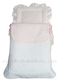 Saco ositos bordados Rosa para cochecito Arrue Prestigio Jr
