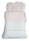 Saco ositos bordados Rosa para cochecito Arrue Prestigio Jr