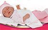 Nacido dormido rosa con coj�n