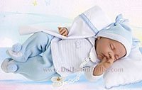 Nacido coj�n azul dormido