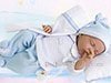 Nacido coj�n azul dormido