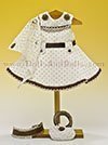 Dress beig topos marr�n