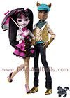 Set of Draculaura and Claud Wolf Monster High