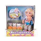 Barriguitas pap� y beb� dando de comer a las mascotas