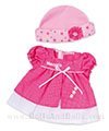 Ropita fantas�a Nenuco - Vestido fucsia motas blancas