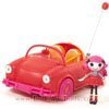 Mini red car with radio control