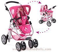 Combi de silla y capazo Chic Joyrider Flores 74 cm