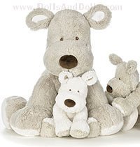 Teddy Cream - Gray Dog - 40 cm