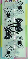 Ranitas lunares blancos/negros Set 6 unidades