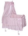 Cuna Mois�s rosa metal