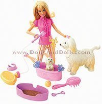 Barbie y Tika ba�o de espuma