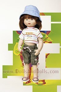 Mariquita Model - Pantal�n verde/camiseta rayas
