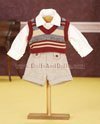 Brown vest set