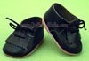 Black leather shoes