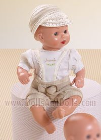 Mini J.B. pantal�n cuadros marr�n