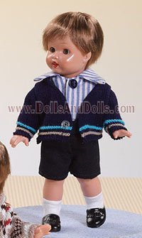 Mini J.P. pant marino/camisa rayas