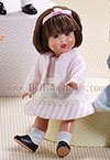 Mini M.P. Vest. beig rayas rosa