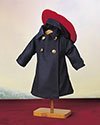 Blue coat with beret