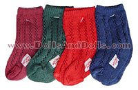 Calcetines verdes/granates/azules/rojos (un par de cada)