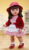 Mariquita P�rez vest. blanco/rayas rojas