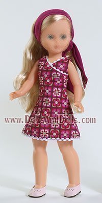 Colecci�n 1: Vestido corto canes� cruzado malva