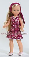 Colecci�n 1: Vestido corto canes� cruzado malva