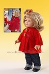 Leonor with red coat