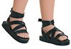 Black sandals - Las amigas