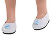 White Shoes with flower - Las amigas